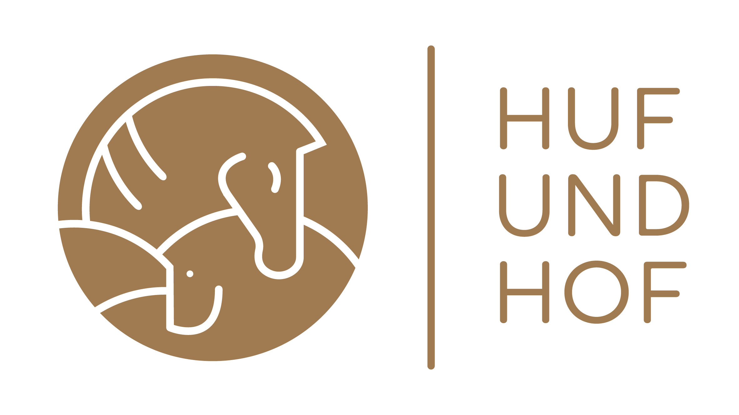Logo Huf und Hof Pferd und Hund